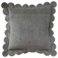 Creative Coop Secret Garden 18" Square Throw Pillow with Scalloped Flange in Green, , large