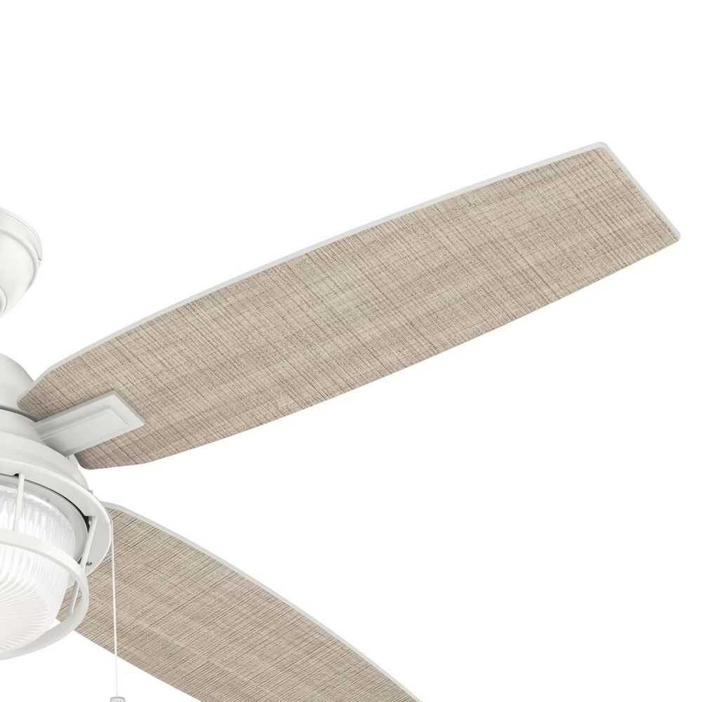 Hunter Ocala 52&quot; Outdoor Ceiling Fan with LED Lights in Fresh White, , large