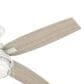 Hunter Ocala 52" Outdoor Ceiling Fan with LED Lights in Fresh White, , large