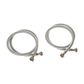 GE Appliances Universal 2 Pack Stainless Steel Washer Hoses, , large