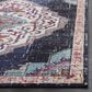 Safavieh Monaco MNC254Z 5"1" x 7"7" Black and Blue Area Rug, , large