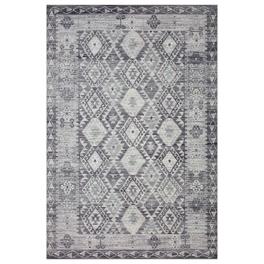 Loloi II Zion ZIO-03 2"3" x 3"9" Charcoal and Slate Area Rug, , large
