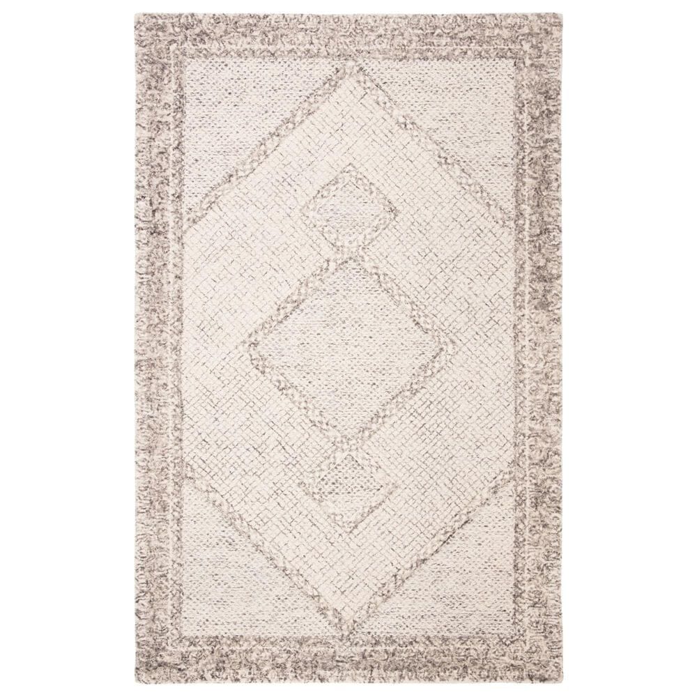 Safavieh Abstract 5' x 8' Ivory and Grey Area Rug, , large