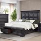 Sasha Lee Traditional King Storage Bed in English Oak, , large
