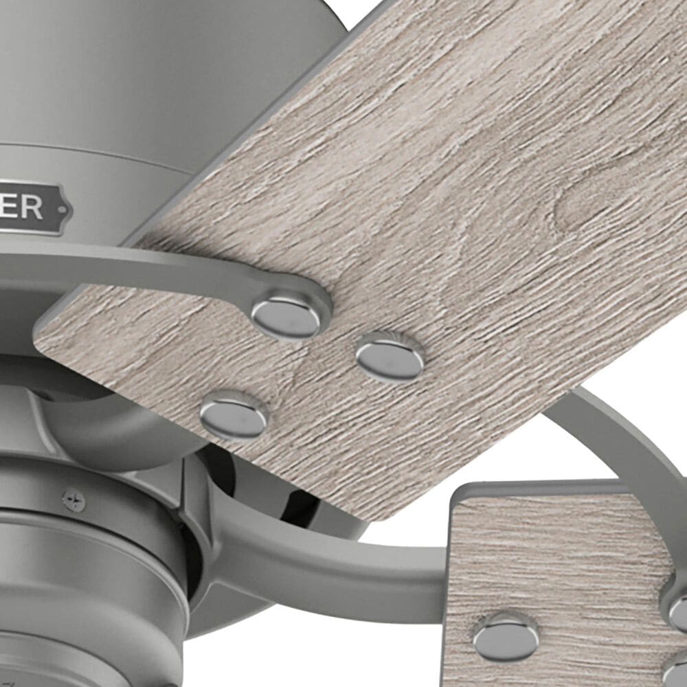 Hunter Gilrock 52&quot; Ceiling Fan in Matte Silver, , large