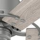 Hunter Gilrock 52" Ceiling Fan in Matte Silver, , large