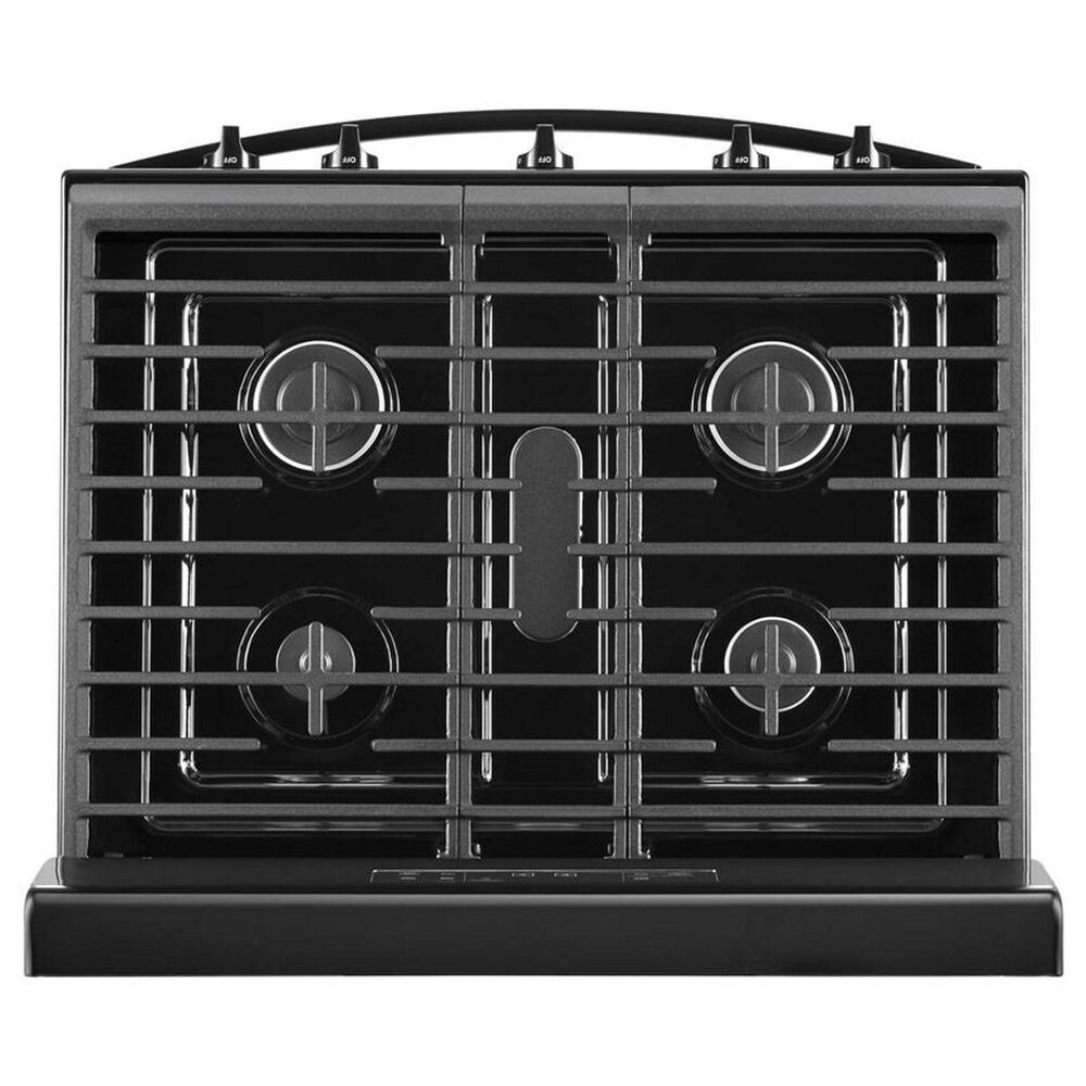 Whirlpool 5.0 Cu. Ft. Gas Range with Center Oval Burner in Black, , large