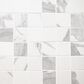 MS International Eden Statuary 2" x 2" Straight Edge on 12" x 12" Porcelain Mosaic Sheet, , large