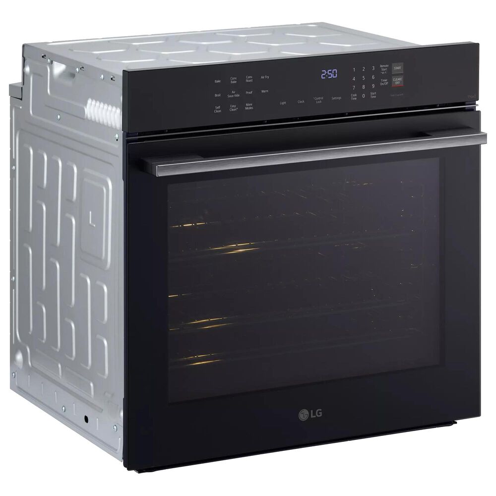 LG 24&quot; Smart Single Electric Wall Oven with True Convection and Air Fry in Black, , large