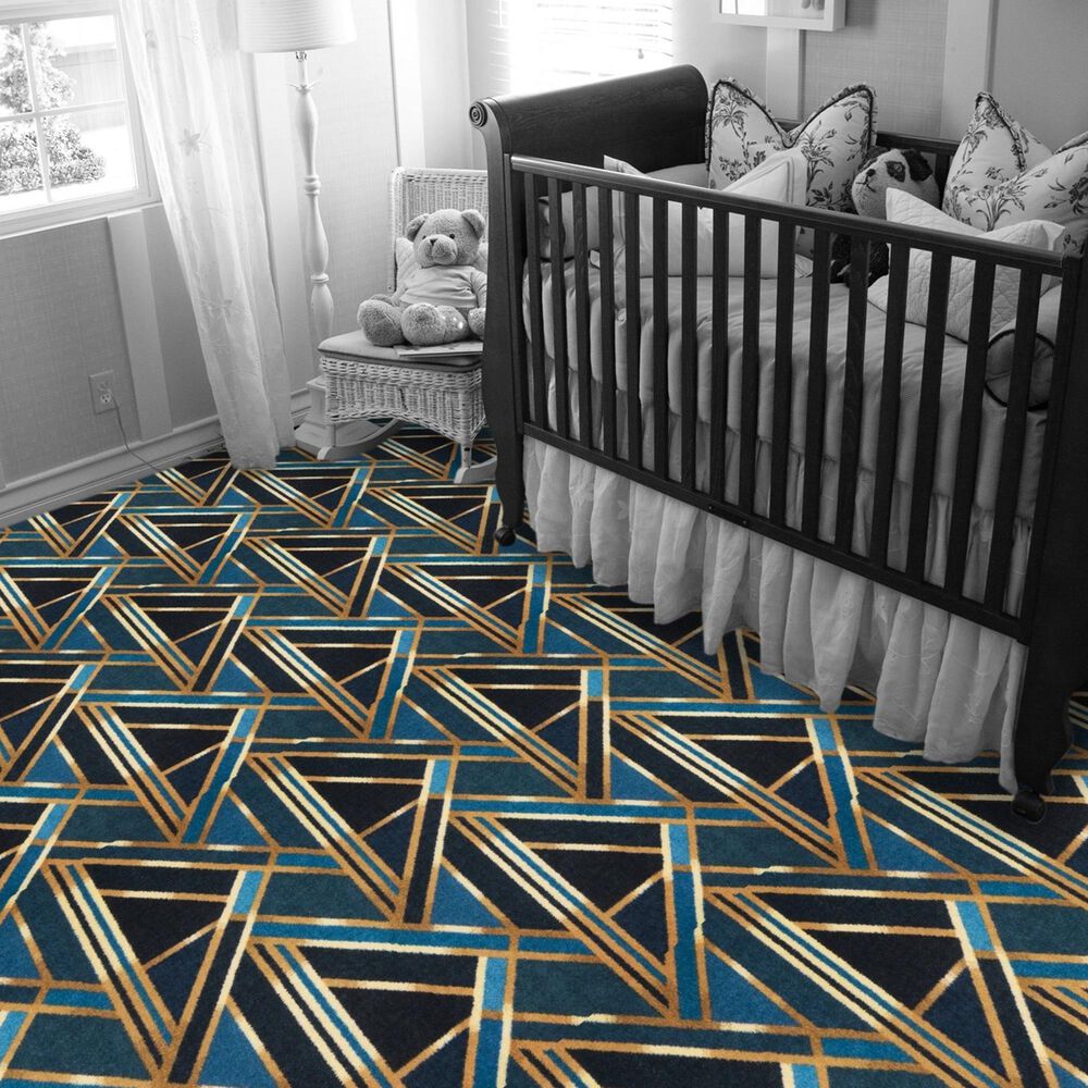 Milliken Brand Code Moderne Rough Rider Carpet in Azure, , large