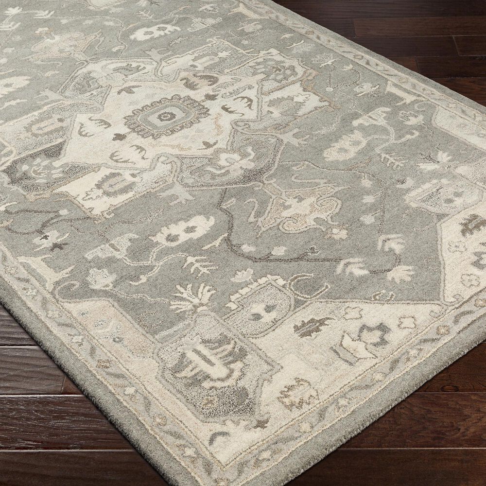 Surya Caesar 9&#39; x 12&#39; Charcoal, Taupe, Tan, Black, Light Beige and Brown Area Rug, , large