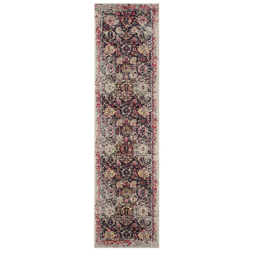 Safavieh Monaco MNC206G-210 2&#39;2&quot; x 10&#39; Grey/Multi Runner, , large