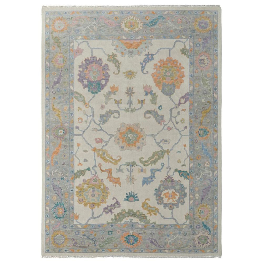 Feizy Karina 3"6" x 5"6" Ivory and Gray Area Rug, , large