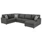 Ashley Edenfield 3-Piece Right Facing Sectional with Chaise in Charcoal, , large