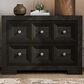 Furniture of America Hatton 2-Drawer Nightstand in Weathered Black, , large