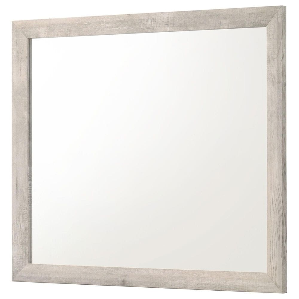 Crown Mark Valor 6-Drawer Dresser and Mirror in Light Gray, , large