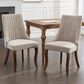 Hearth and Haven Rayon Side Chair with Beige Cushion in Light Brown (Set of 2), , large