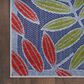 Nourison Aloha ALH18 3"6" x 5"6" Navy and Multicolor Indoor/Outdoor Area Rug, , large