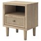 Ashley Cielden Full Upholstered Bed and Nightstand in Tan, , large