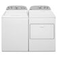 Whirlpool 3.9 Cu. Ft. Top Load Washer and a 7.0 Cu. Ft. Front Load Gas Dryer in White, , large