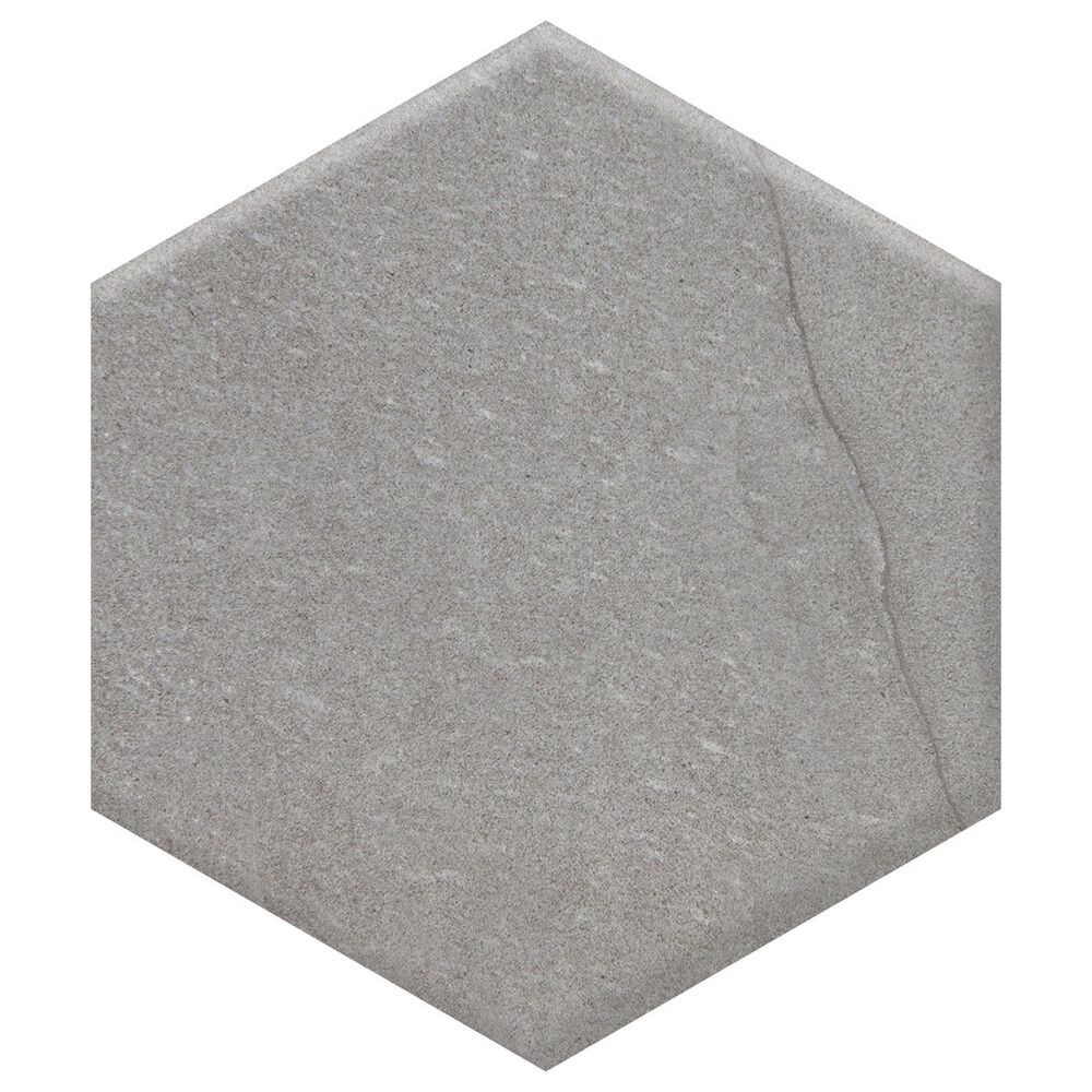 Marazzi Marble Obsession  8" x 8" Hexagon Porcelain Tile in Grigio, , large