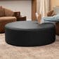 Jaxx Candler Round Ottoman in Black, , large