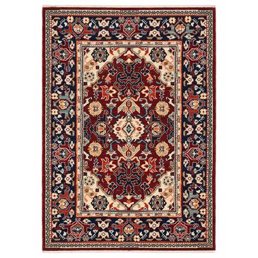 Oriental Weavers Lilihan Oriental 2062R 3"3" x 5" Red and Blue Area Rug, , large
