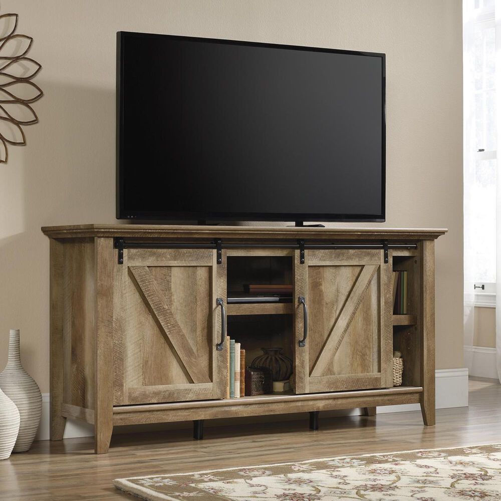Sauder Dakota Pass 66&quot; Credenza in Craftsman Oak, , large