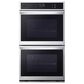 LG 9.4 cu. ft. Smart Double Wall Oven with True Convection, InstaView, Air Fry, Steam Sous Vide, PrintProof Stainless Steel, , large