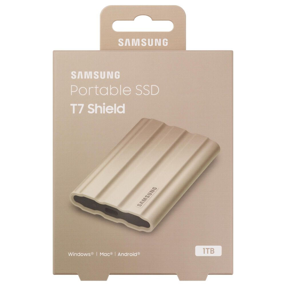 Samsung 1TB T7 Shield Portable External SSD in Black