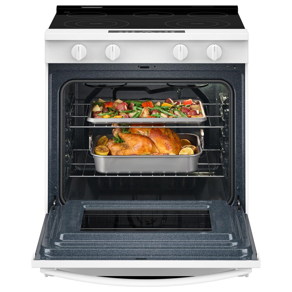 Whirlpool 30" Electric Smart Range in White, , large