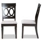 Baxton Studio Lucie Side Chair with Grey Cushion in Espresso Brown (Set of 2), , large