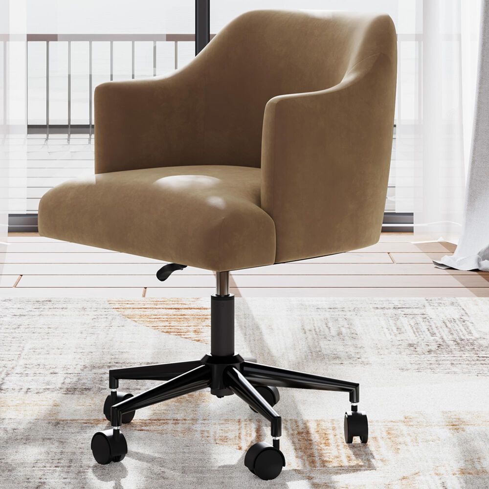 Ashley Austanny Home Office Desk Chair in Warm Brown, , large