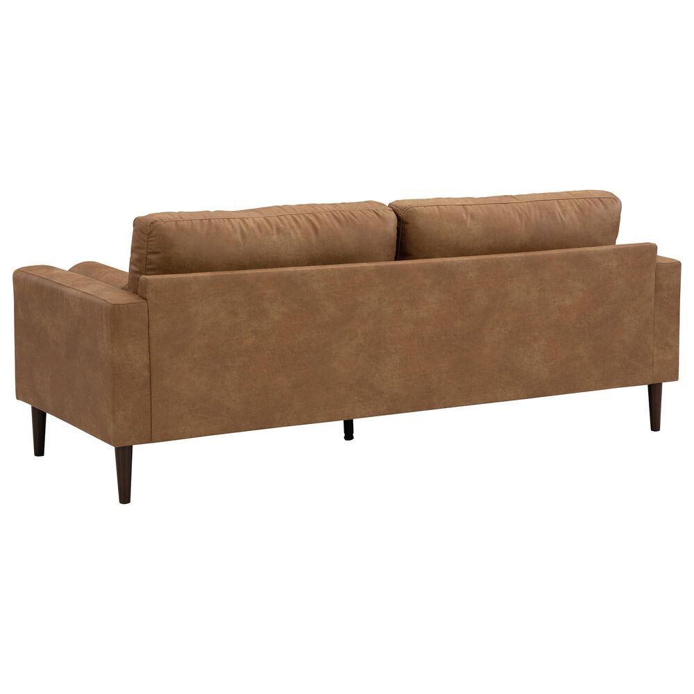 Ashley Telora Stationary Sofa and Loveseat Set in Caramel, , large