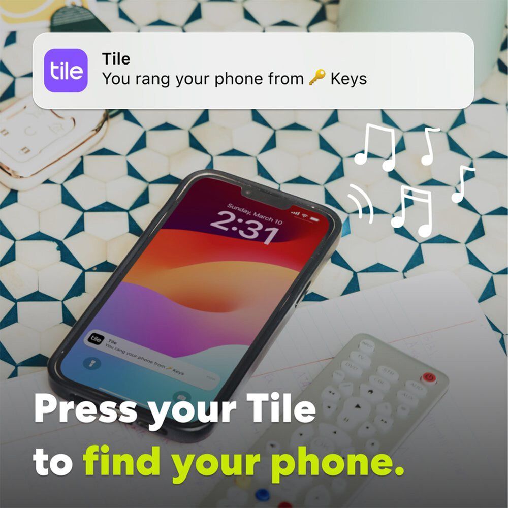 Tile by Life360 Tile Mate - Bluetooth Tracker - White, , large