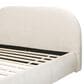 Jennifer Taylor Home Archie Puffy Grounded King Upholstered Platform Bed in Oatmeal Light Beige, , large
