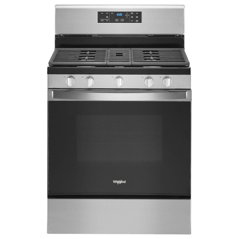 Whirlpool 5.0 Cu. Ft. Gas Range with Center Oval Burner in Stainless Steel, , large