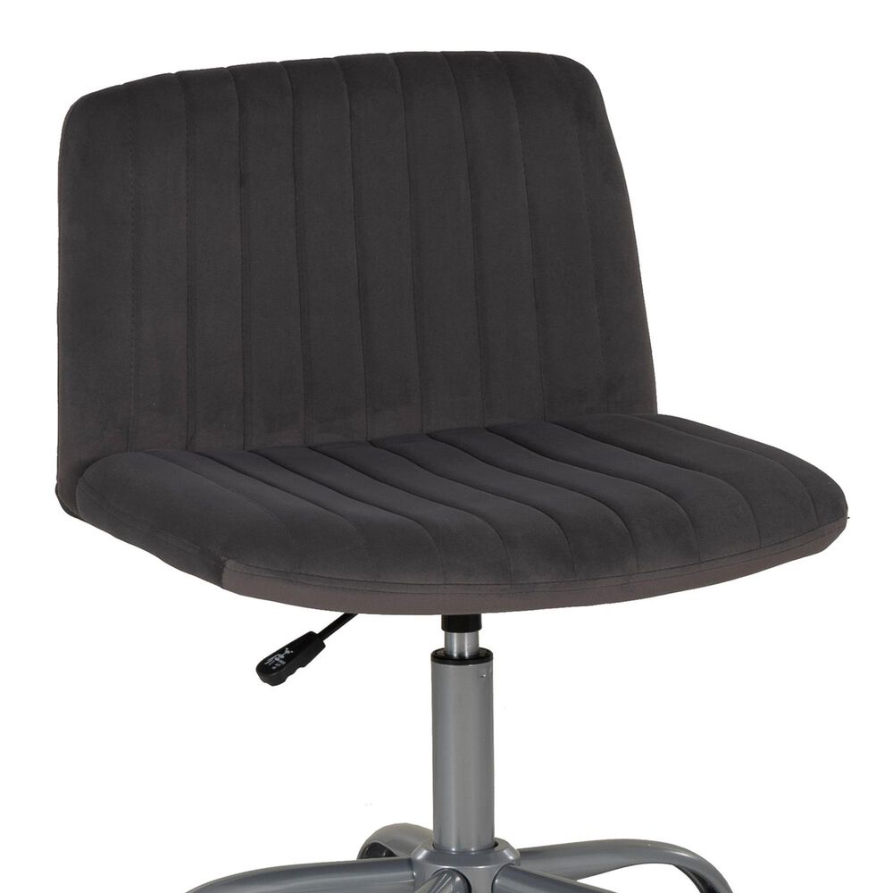 Linden Boulevard Savon Desk Chair in Grey, , large