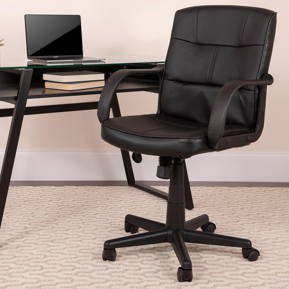 Flash Furniture Swivel Task Chair in Black, , large