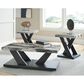 Ashley Cendill 3-Piece Occasional Table Set in Dark Brown, White and Black, , large