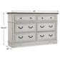 Ashley Blendon 6-Drawer Dresser in Chipped White and Brown, , large