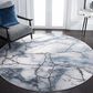 Safavieh Craft CFT877L 9" Round Grey and Blue Area Rug, , large