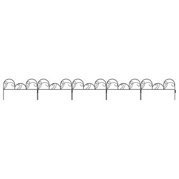 Timberlake Mimosa Garden Fencing in Black (Set of 5), , large