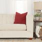 Rizzy Home 20" Poly Filled Pillow in Deep Merlot, , large