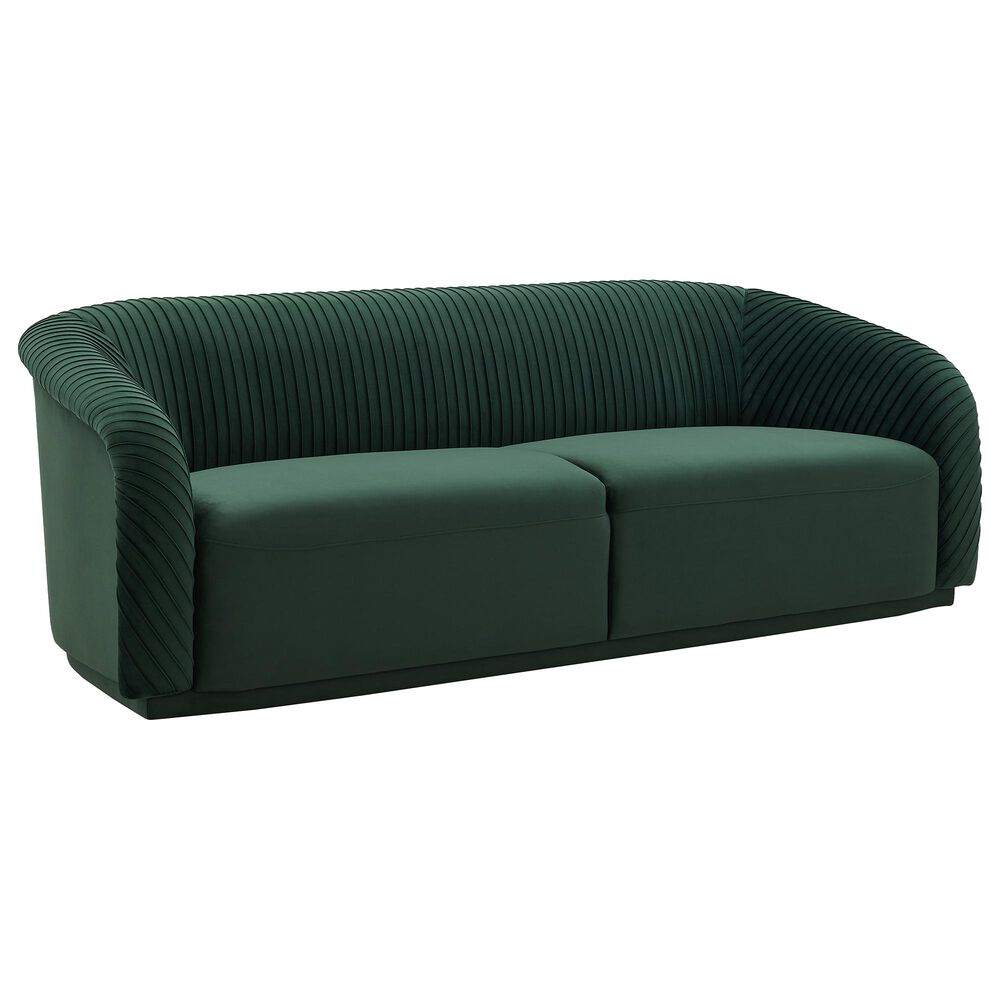 Tov Furniture Yara Sofa in Forest Green Velvet, , large