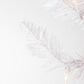 The Gerson Company 7.5" Pre-Lit Tinsel Artificial Christmas Tree in White, , large