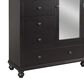 Riva Ridge Oxford 4-Drawer Chifforobe in Black, , large