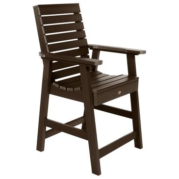 Highwood USA Weatherly Patio Counter Chair in Weathered Acorn, , large