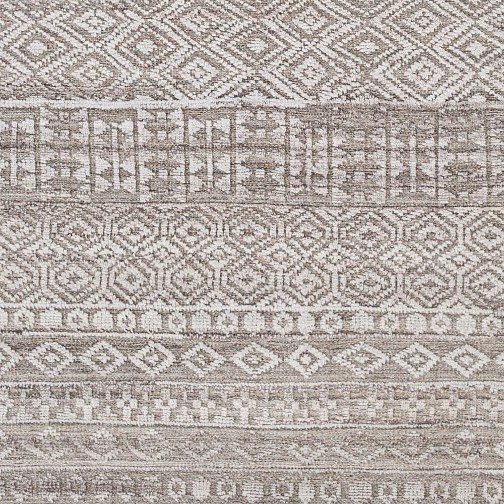 Surya Pompei 5&#39; x 7&#39;6&quot; Gray, White, Dark Brown and Taupe Area Rug, , large