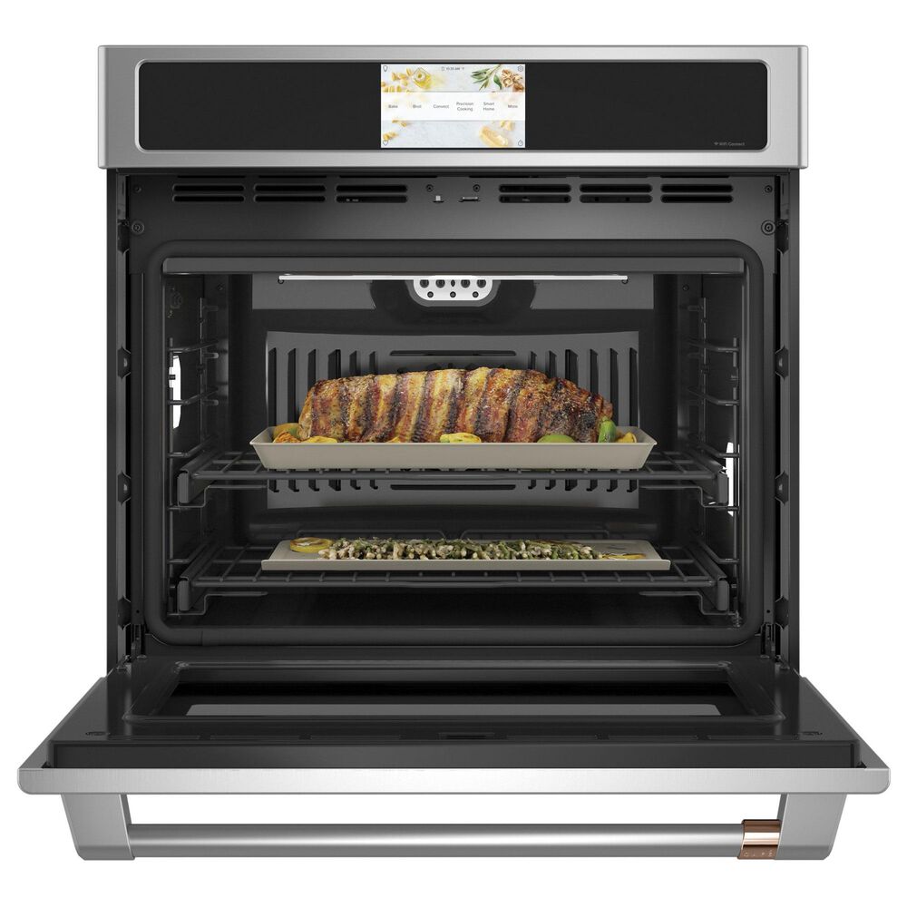 Cafe 2-Piece Kitchen Package with 30" Smart Built-In Convection Single Wall Oven and 36" Electric Cooktop in Stainless Steel, , large